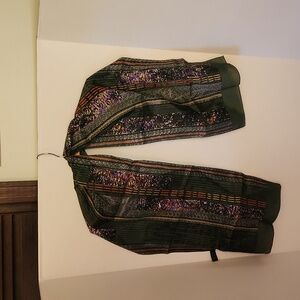 Multicolor Woman's Silk Scarf 11" x 52"